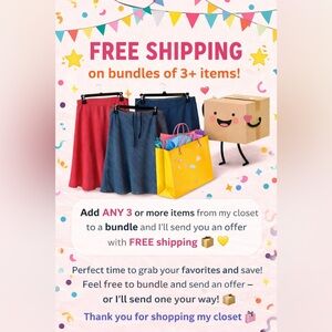 🎉✨ FREE SHIPPING on bundles of 3+ items! ✨🎉